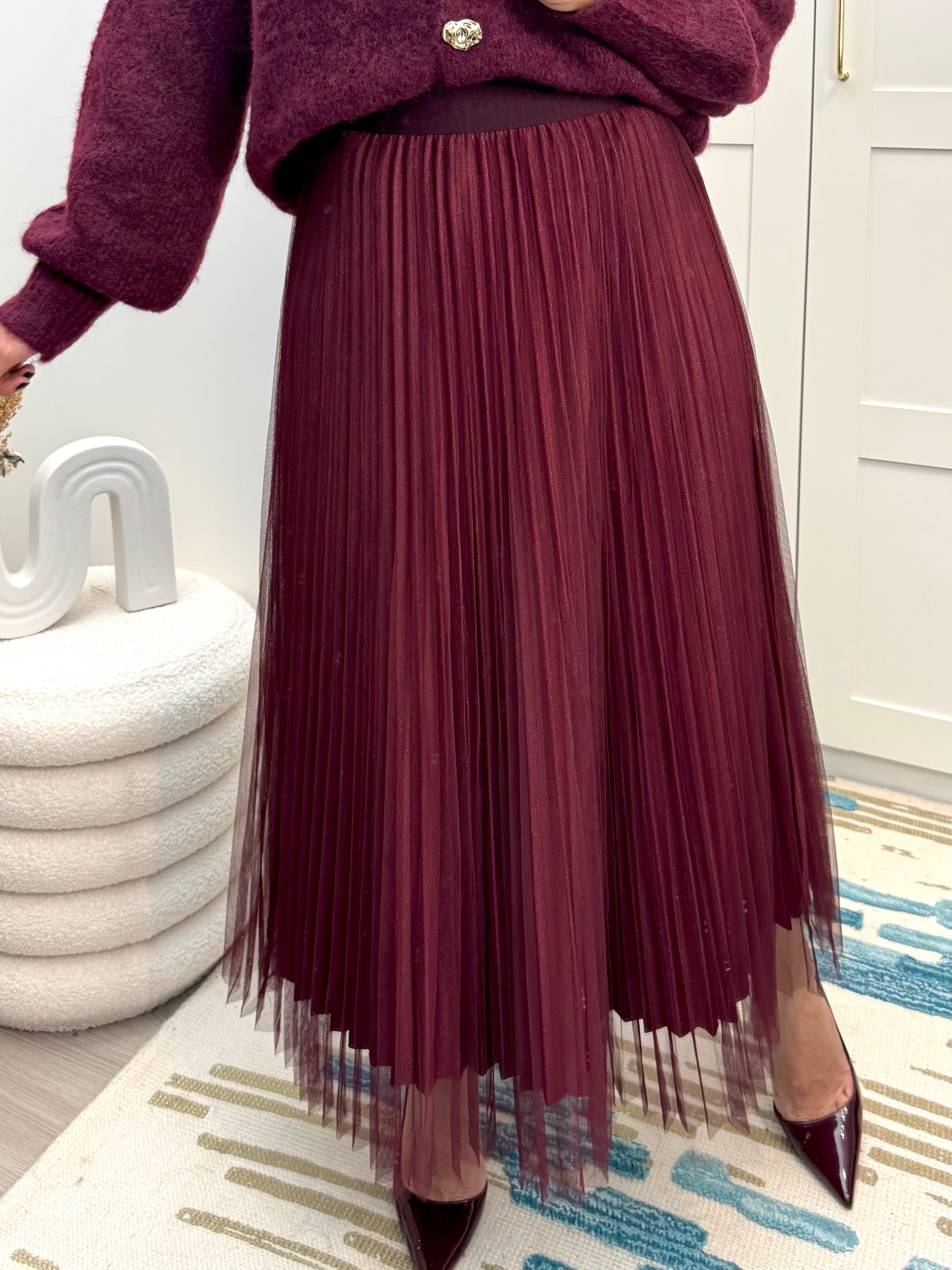 Jupe Ayeline burgundy