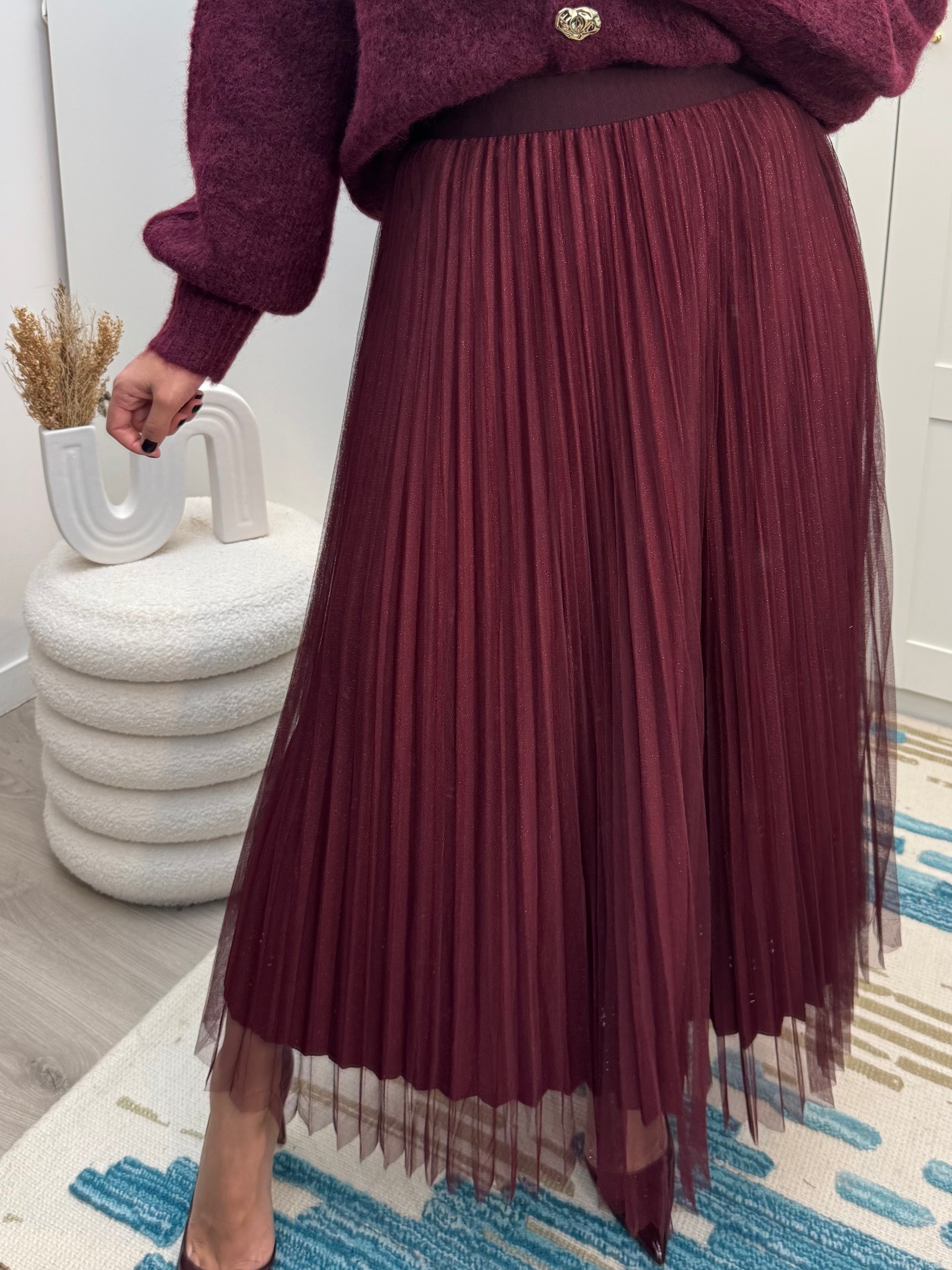 Jupe Ayeline burgundy