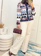 Cardigan Inaya motif