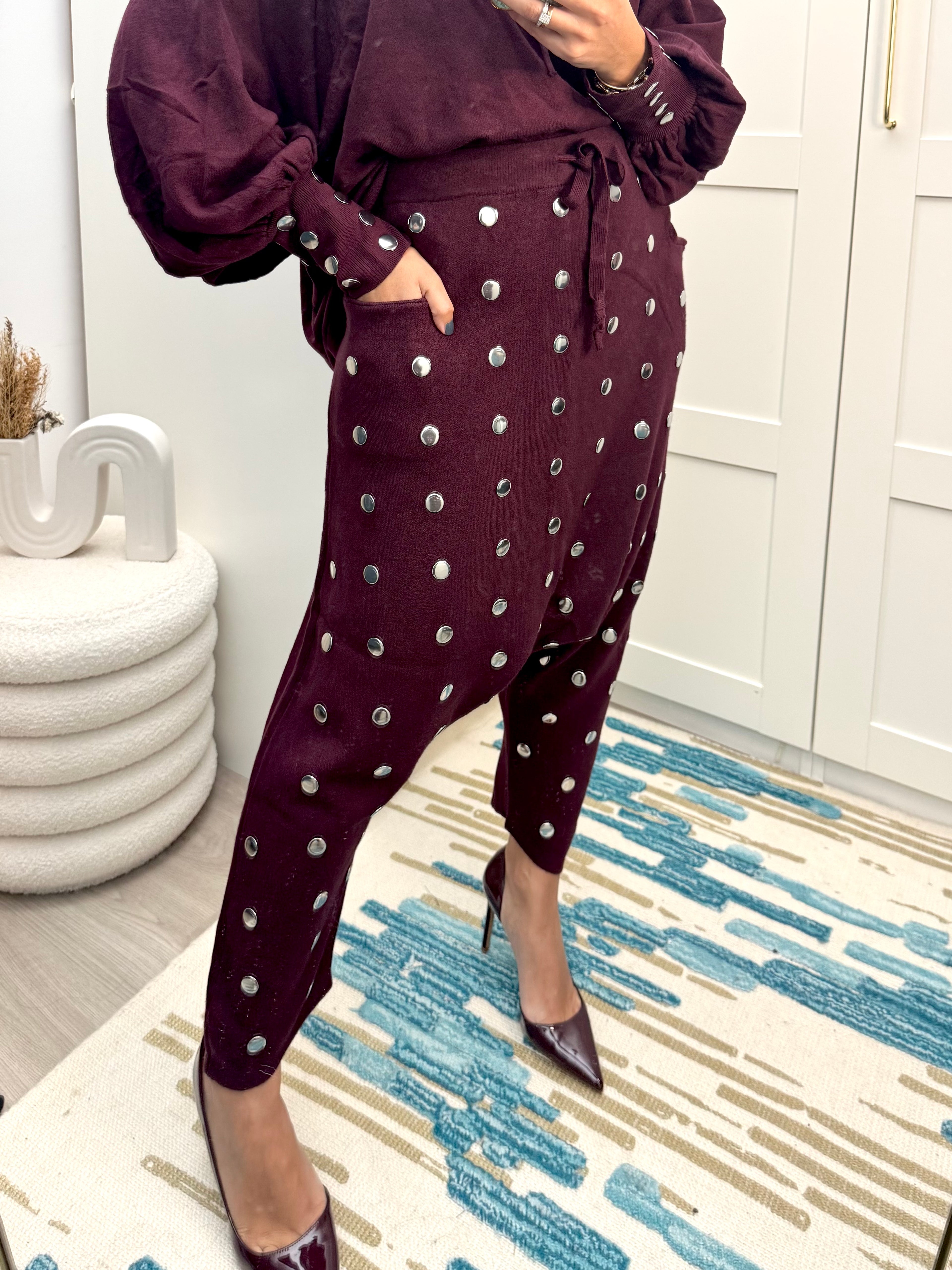 Ensemble Yara burgundy