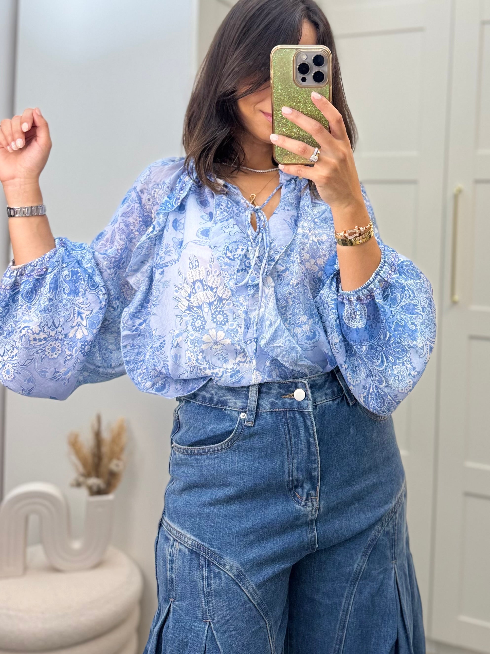 Chemise Jihane saumon