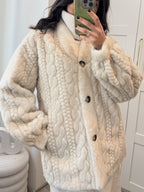 Fourrure Torsadée Écru