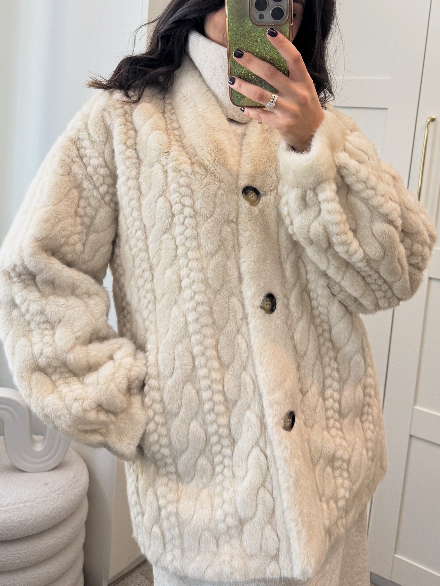 Fourrure Torsadée Écru