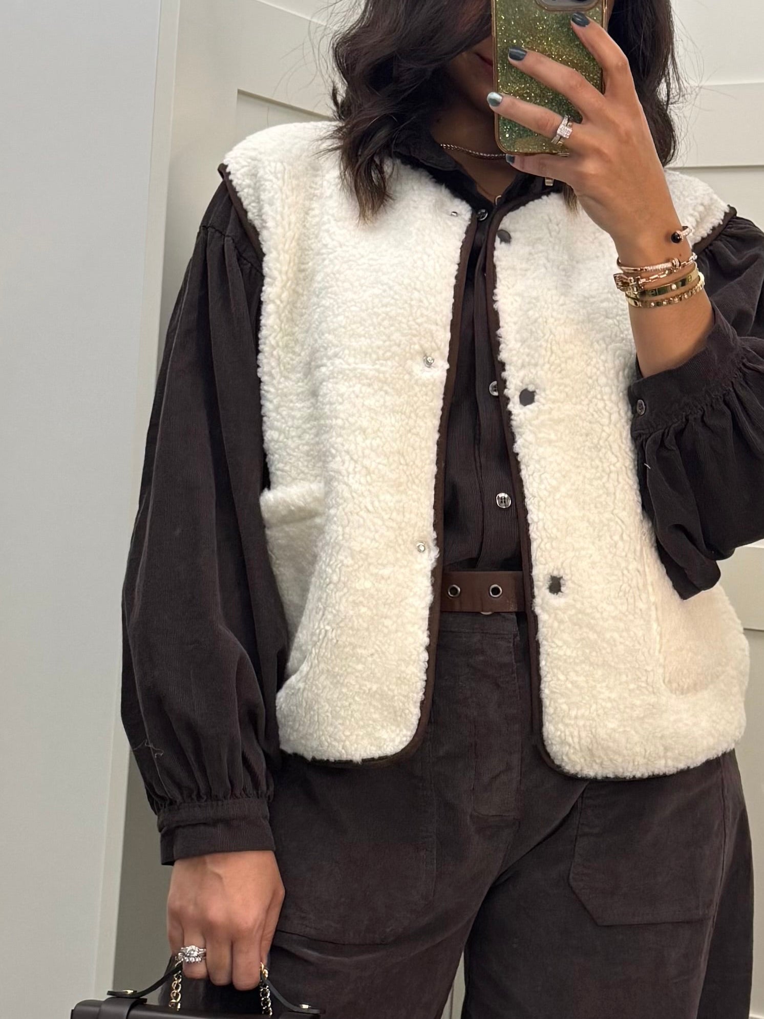 Ensemble velours chocolat