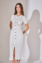 Robe Midi en Maille Tricotée
