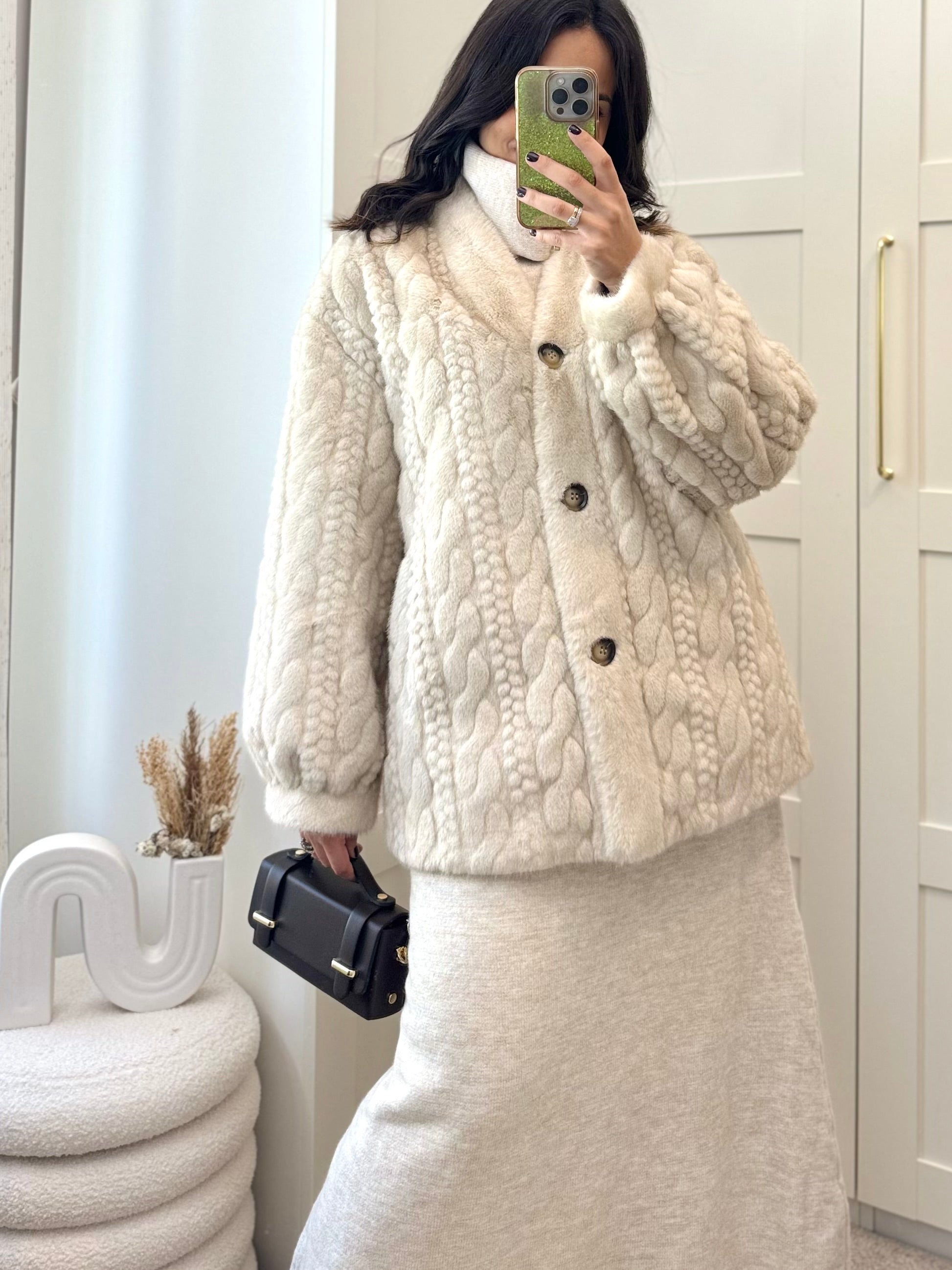 Fourrure Torsadée Écru