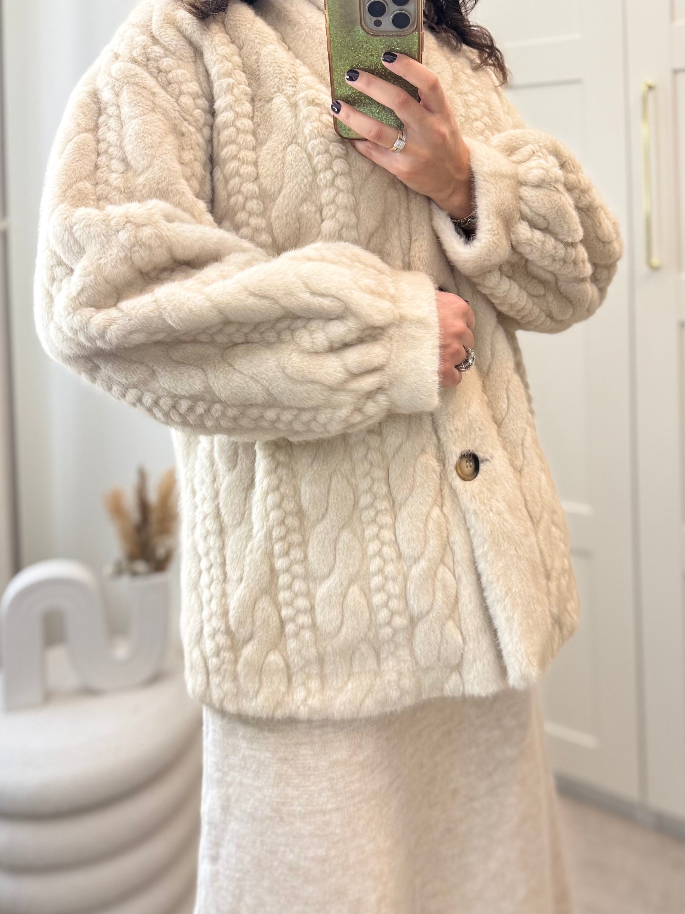 Fourrure Torsadée Écru