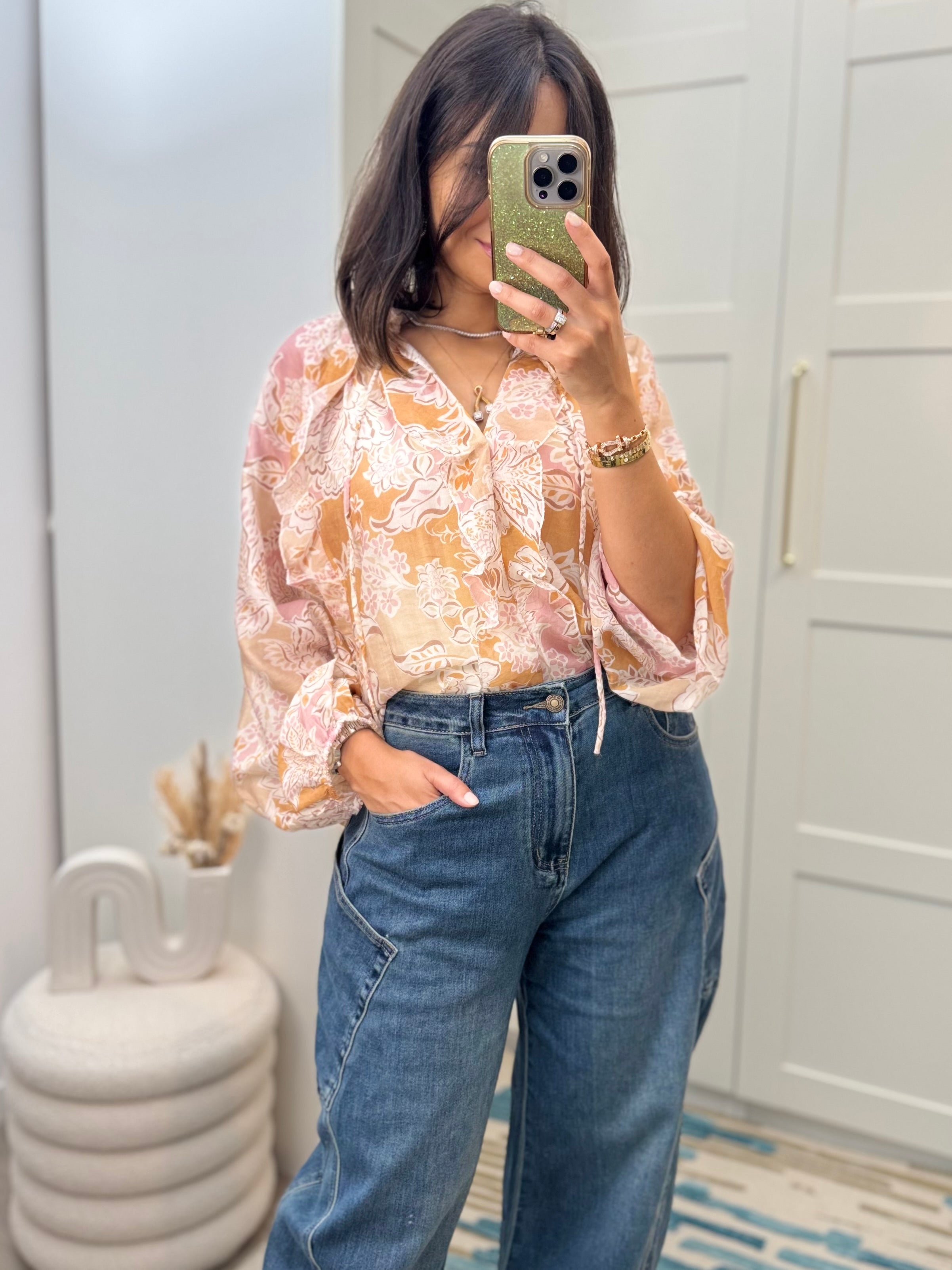 Chemise Jihane saumon