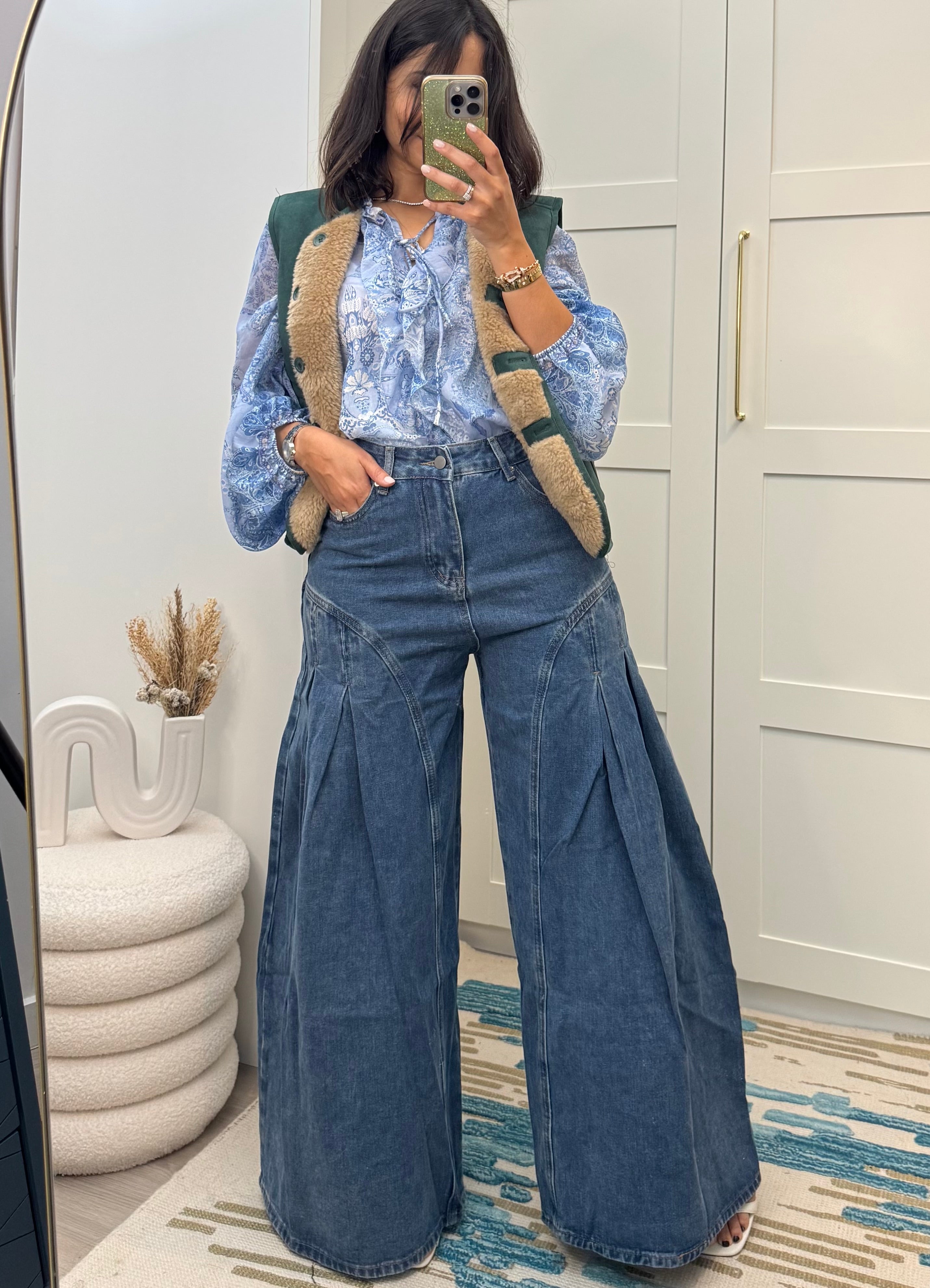 Chemise Jihane bleue