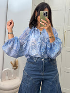 Chemise Jihane bleue