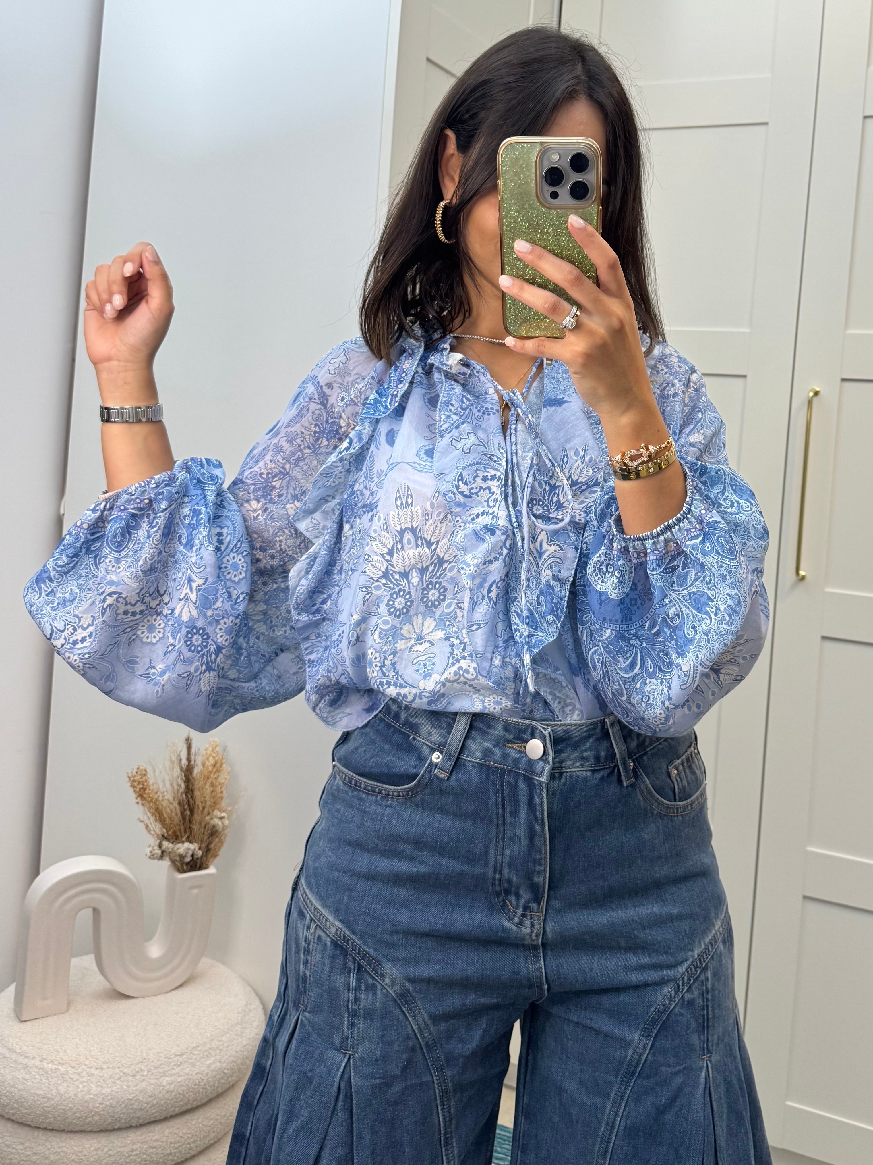 Chemise Jihane bleue