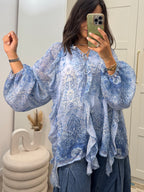 Chemise Jihane bleue