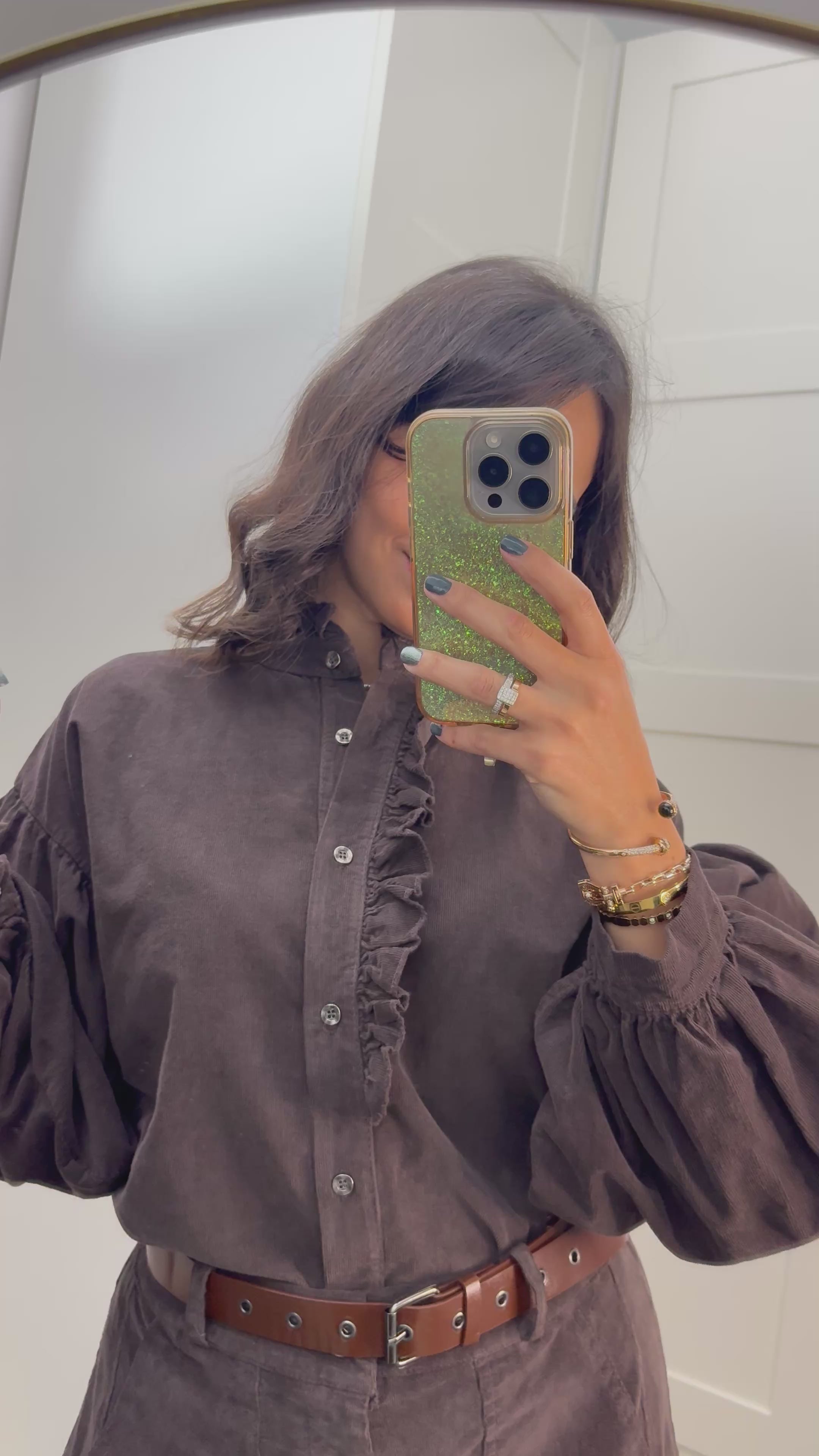 Ensemble velours chocolat