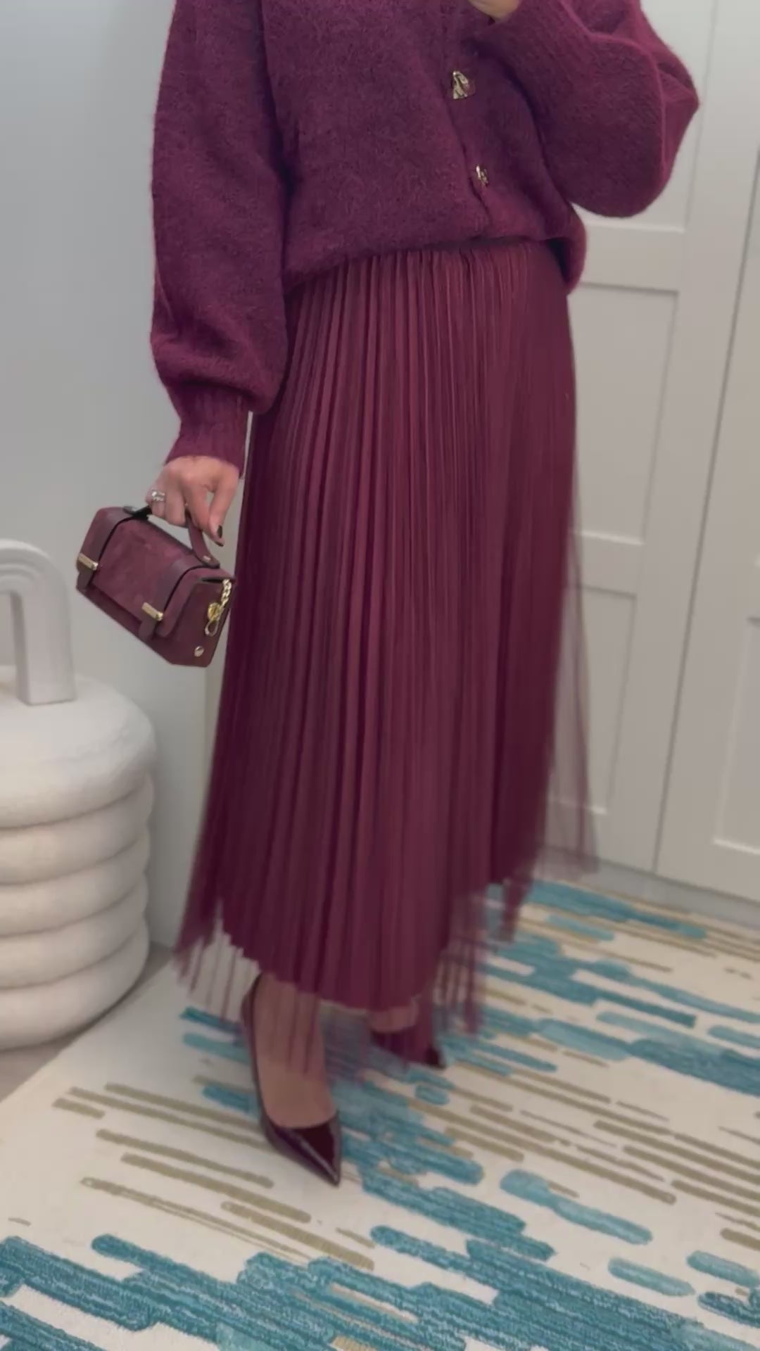 Jupe Ayeline burgundy