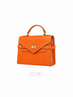 Sac à Main Trapèze 100% Cuir - Inspiré Hermès Kelly Bag