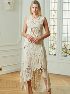 Ensemble Écru en Crochet Artisanal