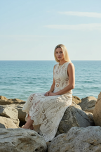 Ensemble Écru en Crochet Artisanal