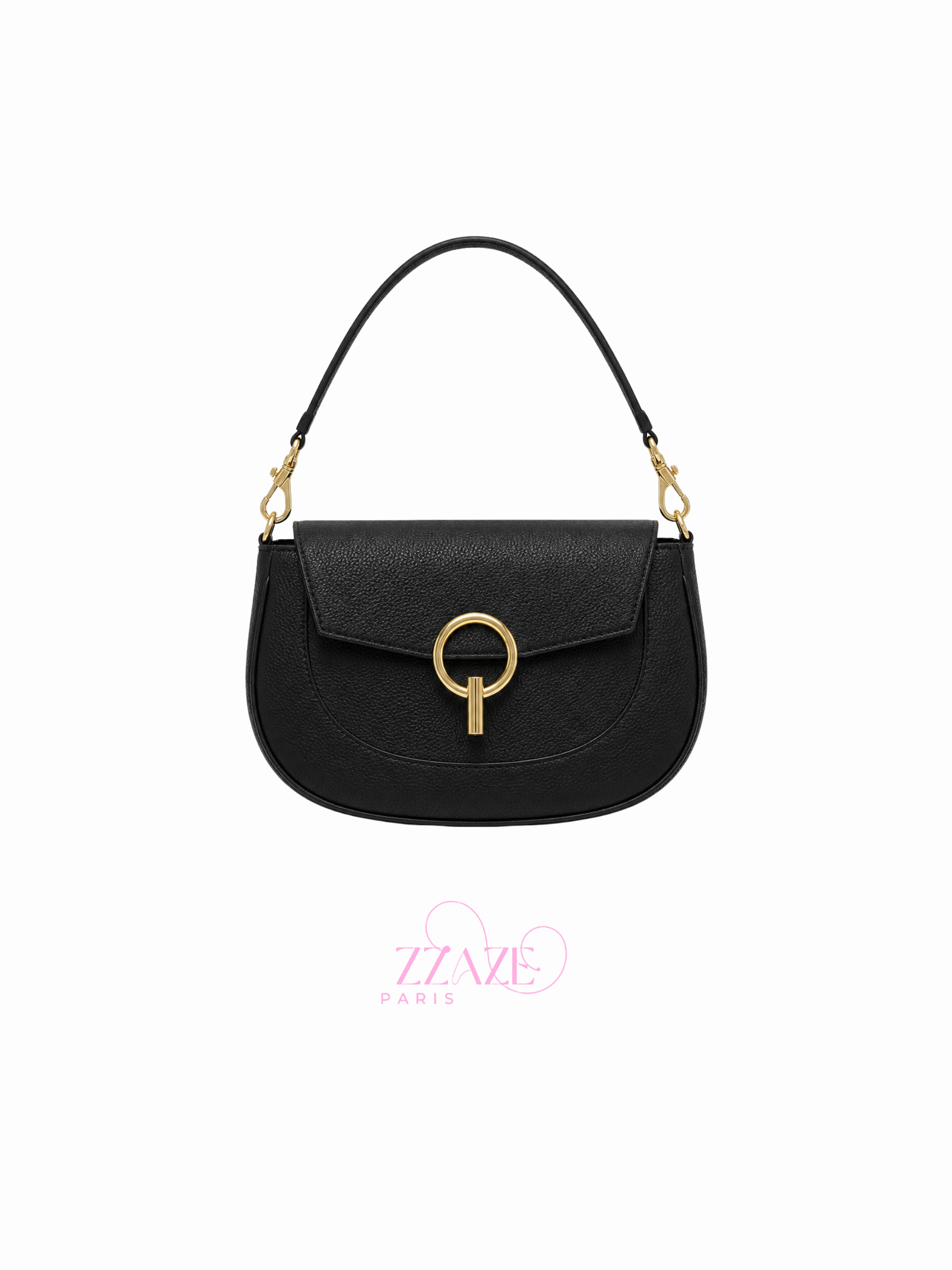 Petit Sac Demi Lune Pour Femmes - 100 % Cuir
